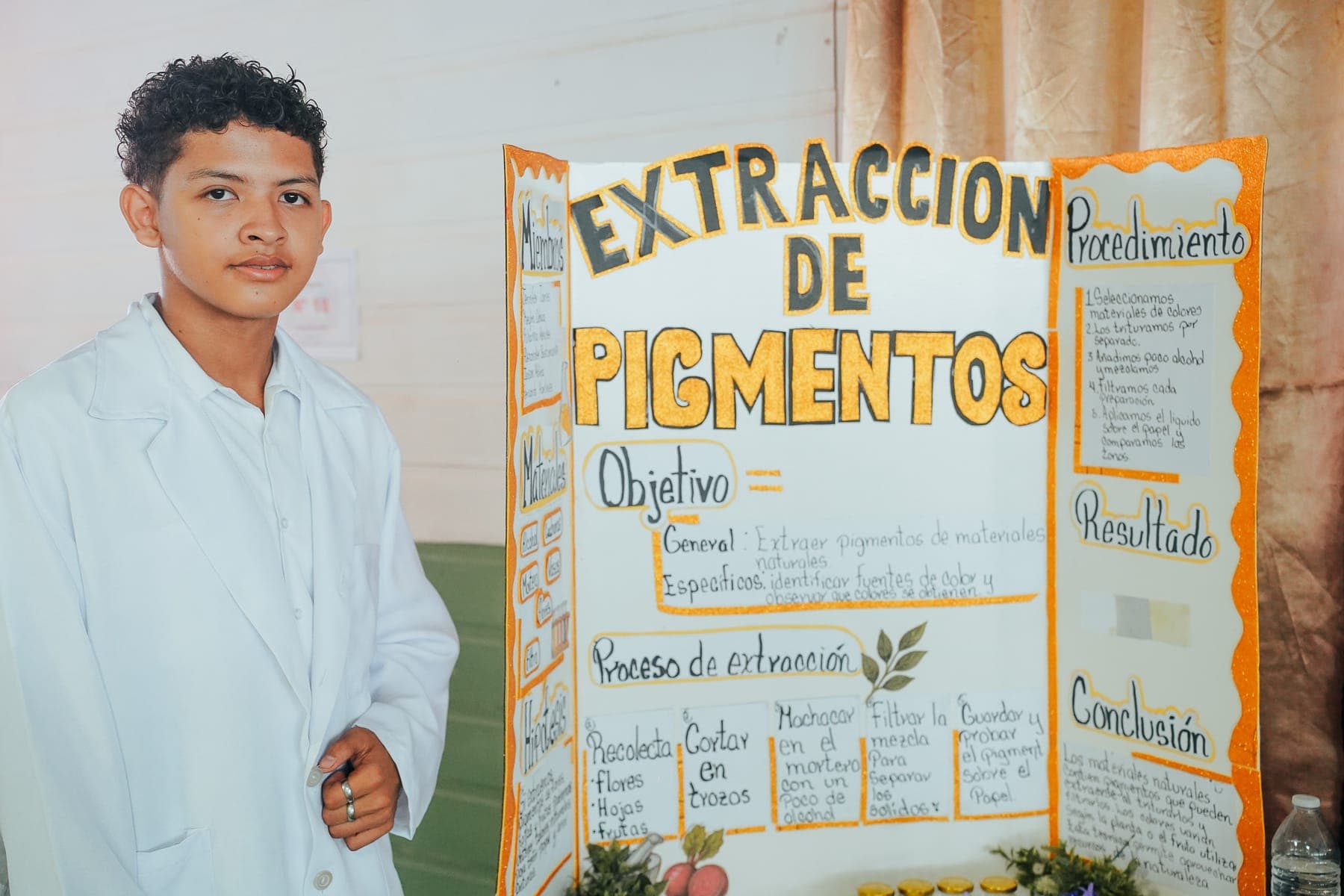 Proyecto estudiantil: extracción de pigmentos