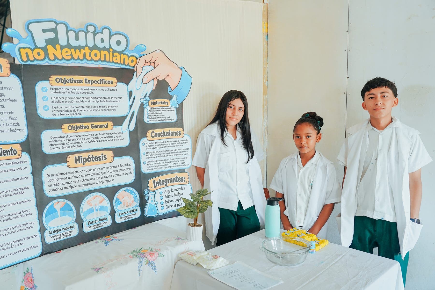Proyecto estudiantil: fluido no newtoniano